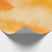 Minimalistische und schöne helle Orangenwolke Geschenkpapier (Ecke)
