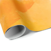 Minimalistische und schöne helle Orangenwolke Geschenkpapier (Rolleneckpunkt)