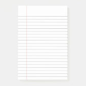 Minimalistische Uni schrieb Post-it Klebezettel (Vorderseite)