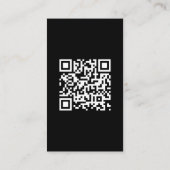 Minimalistische Unternehmensmonogramm-Fotografie  Visitenkarte (Rückseite)