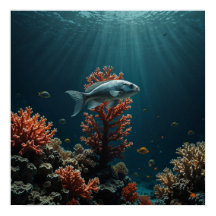 Minimalistische Unterwasserwelt