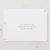 Minimalistische Urlaubskarte Feiertagskarte (Rückseite)