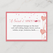 Minimalistische Valentine-Brautparty-Grafikkarte Begleitkarte (Vorderseite)