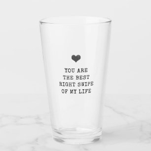 Minimalistische Valentinfarben Glas