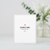 Minimalistische Valentinkarte Feiertagskarte (Stehend Vorderseite)