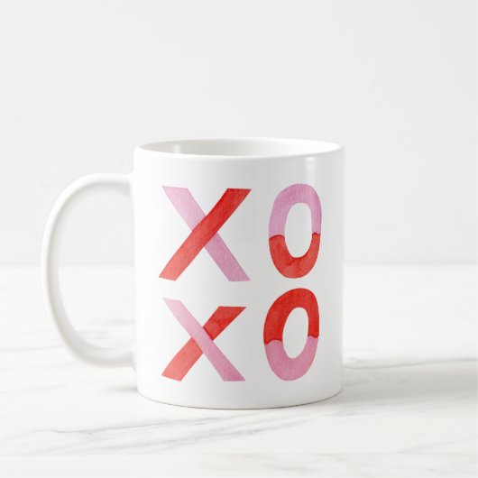Minimalistische Valentinstag-Tasse Kaffeetasse (Links)