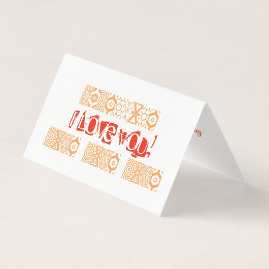 Minimalistische Valentintagskarte (Vorderseite)