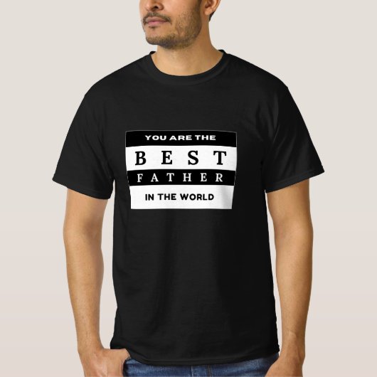 Minimalistische Väter - Geschenke für Ihn Bestes i T-Shirt (Vorderseite)