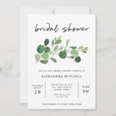 Minimalistische Vegetation | Brautparty Einladung (Vorderseite)