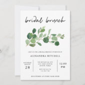 Minimalistische Vegetation | Bridal Brunch Einladung (Vorderseite)