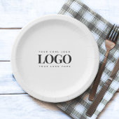 Minimalistische Veranstaltung für das Unternehmen Pappteller