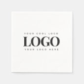 Minimalistische Veranstaltung für das Unternehmen  Serviette (Vorderseite)