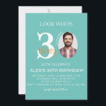 Minimalistische Veranstaltung Geburtstag 30., Men  Einladung<br><div class="desc">Minimalistische Veranstaltung Geburtstag 30.,  Men Digital 30. Einladung mit Foto,  evite Birthday for Man,  Black Gold,  Electronic,  Editable</div>