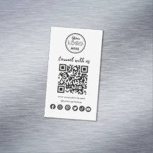 Minimalistische Verbindung mit dem QR-Code der US 