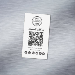 Minimalistische Verbindung mit dem QR-Code der US Magnetische Visitenkarte