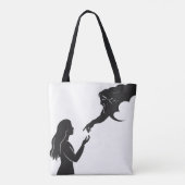 Minimalistische Verbindung zwischen Glaube und Ins Tasche (Rückseite)