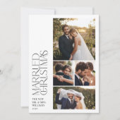 Minimalistische Verheiratete Weihnachten Neuvermäh (Vorderseite)