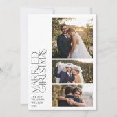 Minimalistische Verheiratete Weihnachten Neuvermäh (Vorderseite)