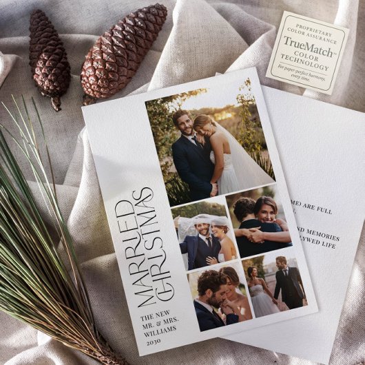 Minimalistische Verheiratete Weihnachten Neuvermäh