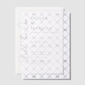 Minimalistische Verlängerung des Versprechens 10.  Pergament Einladungen (Versetzt (Einladung))