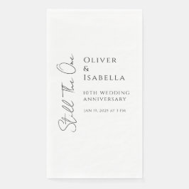 Minimalistische Verlängerung des Versprechens 10.  Serviette