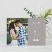 Minimalistische Verlobt Save the Date (Stehend Vorderseite)