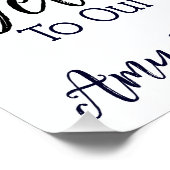 Minimalistische Verlobung für Hochzeiten der Moder Poster (Ecke)