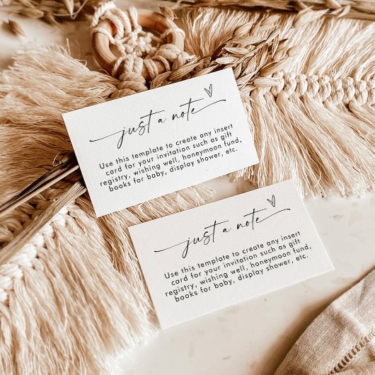 Minimalistische Verschlusskarte | Nur eine Karte