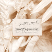 Minimalistische Verschlusskarte | Nur eine Karte