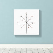 Minimalistische Vertretung der vier Jahreszeiten Leinwanddruck (Insitu (Holzboden))