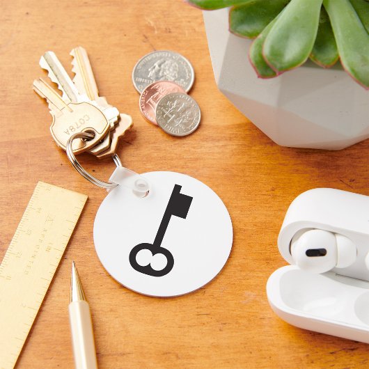 Minimalistische Vintage Silhouette Schlüsselanhänger