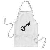 Minimalistische Vintage Silhouette Schürze (Vorne)