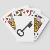 Minimalistische Vintage Silhouette Spielkarten (Rückseite)