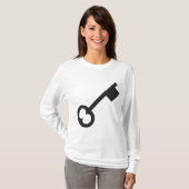 Minimalistische Vintage Silhouette T-Shirt (Vorne ganz)