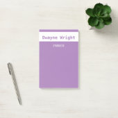 Minimalistische violette lila und weiße Farbe Post-it Klebezettel (Büro)