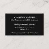 Minimalistische Visitenkarte (Rückseite)