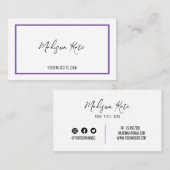 Minimalistische Visitenkarte (Vorne/Hinten)