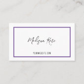 Minimalistische Visitenkarte (Vorderseite)