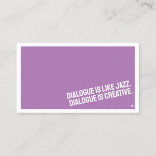 MINIMALISTISCHE Visitenkarte