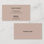 Minimalistische Visitenkarte (Vorne/Hinten)