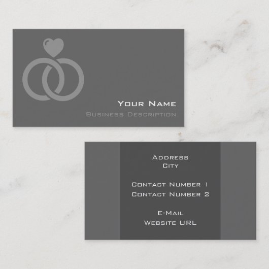 Minimalistische Visitenkarte (Vorne/Hinten)