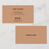 Minimalistische Visitenkarte (Vorne/Hinten)