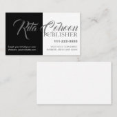 Minimalistische Visitenkarte (Vorne/Hinten)