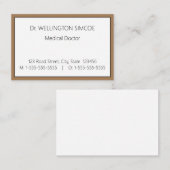 Minimalistische Visitenkarte (Vorne/Hinten)