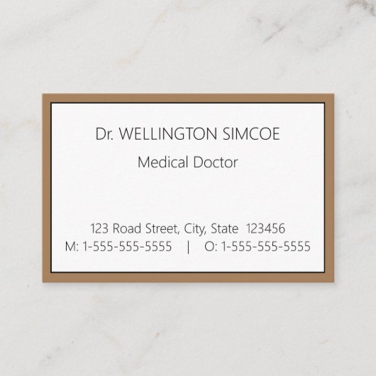 Minimalistische Visitenkarte (Vorderseite)