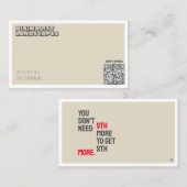 MINIMALISTISCHE Visitenkarte (Vorne/Hinten)