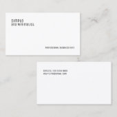 Minimalistische Visitenkarte (Vorne/Hinten)