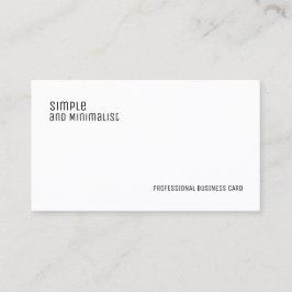 Minimalistische Visitenkarte