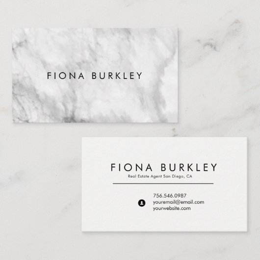 Minimalistische Visitenkarte (Vorne/Hinten)