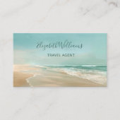 Minimalistische Visitenkarte an der Küste (Vorderseite)